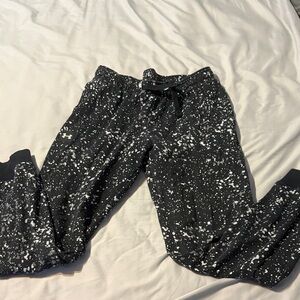 Under Armour Kids Black and White Patterned Joggers